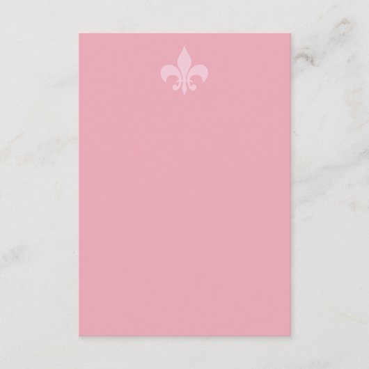 Carte de boîtier Fleur de Lise en rose jolie (Devant)