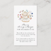 Carte de boîtier fleur sauvage (Devant)