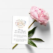 Carte de boîtier fleur sauvage