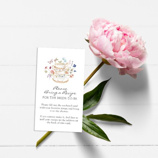 Carte de boîtier fleur sauvage