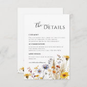 Carte de boîtier fleur sauvage Spring Details (Devant / Derrière)