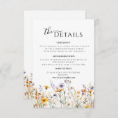 Carte de boîtier fleur sauvage Spring Details (Devant / Derrière)