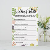 Carte De Boîtier Fraîche De La Fête des mariées Du (Debout devant)