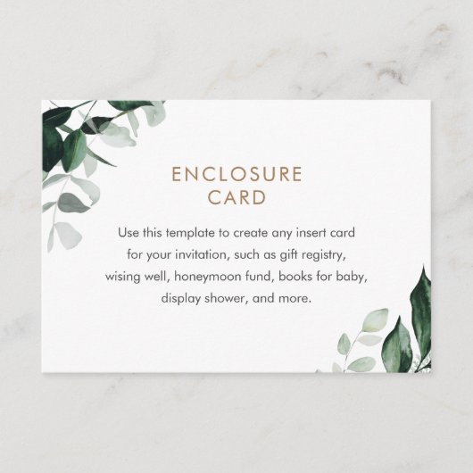 Carte de boîtier MAREE Green, carte d'insertion (Devant)