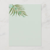 Carte de boîtier Mariage 04d Feuille aquarelle (Dos)