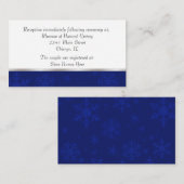 Carte de boîtier Mariage à bijoux en bleu chic (Devant / Derrière)