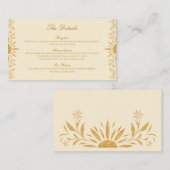 Carte de boîtier Mariage à brillance solaire jaune (Devant / Derrière)