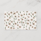 Carte de boîtier Mariage à fleurs minuscules vinta (Dos)