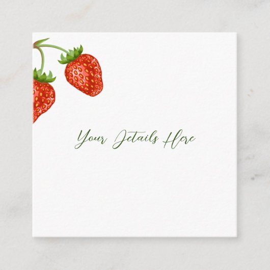 Carte de boîtier Mariage à gâteau court aux fraise (Devant)