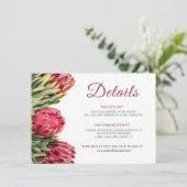 Carte de boîtier Mariage à thé rose floral (Debout devant)