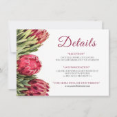 Carte de boîtier Mariage à thé rose floral (Devant)