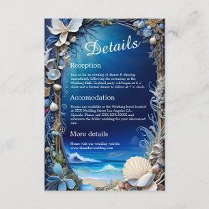 carte de boîtier mariage à vibe bleue