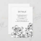 Carte de boîtier Mariage Anemone Bouquet (Devant / Derrière)