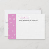 Carte de boîtier Mariage blanc rose points peints (Dos)