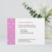 Carte de boîtier Mariage blanc rose points peints (Debout devant)