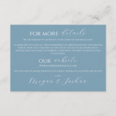 Carte de boîtier Mariage bleu Dusty (Devant)