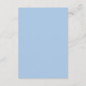 Carte de boîtier Mariage bleu minimaliste (Dos)