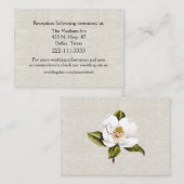 Carte de boîtier Mariage Chic Lin Look (Devant / Derrière)