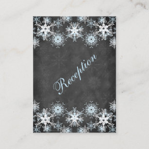 Carte de boîtier Mariage cool Blue Snowy