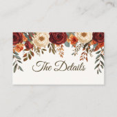 Carte de boîtier Mariage de automne rustique | Cod (Devant)