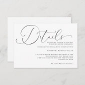 Carte de boîtier Mariage de calligraphie de drame  (Devant / Derrière)