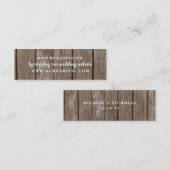 Carte de boîtier mariage en bois rustique RSVP en (Devant / Derrière)