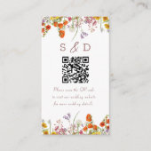 Carte de boîtier Mariage fleur sauvage (Devant)