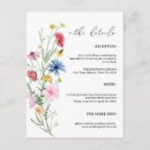 Carte de boîtier Mariage fleur sauvage (Devant)