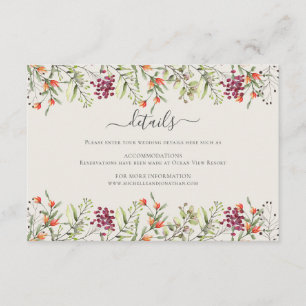 Carte de boîtier Mariage fleur sauvage Meadow