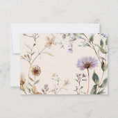 Carte de boîtier Mariage Floral fleur sauvage (Dos)