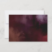 Carte de boîtier Mariage floral foncé + Moody Rust (Dos)