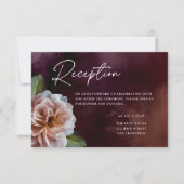Carte de boîtier Mariage floral foncé + Moody Rust (Devant)
