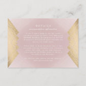 Carte de boîtier Mariage Géométrique Rose Gold Gat (Devant)