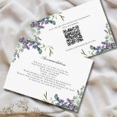 Carte de boîtier Mariage Lavande Eucalyptus