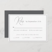 Carte de boîtier Mariage minimaliste (Devant / Derrière)
