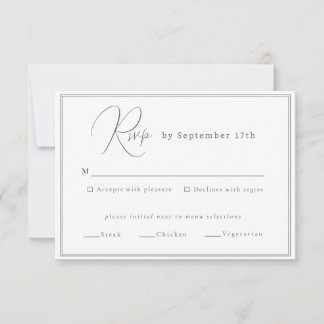 Carte de boîtier Mariage minimaliste