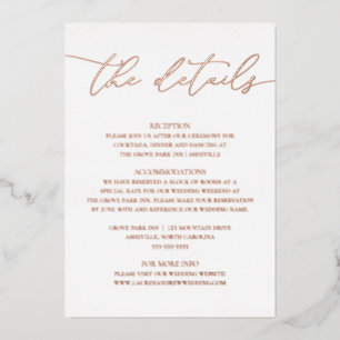 Carte de boîtier Mariage minimaliste rose Gold Foi