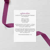 Carte de boîtier Mariage minimaliste violet