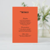 Carte de boîtier Mariage moderne Retro Funky (Debout devant)