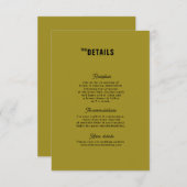 Carte de boîtier Mariage moderne Retro Funky (Devant / Derrière)