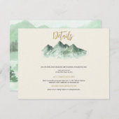 Carte de boîtier mariage Mountains (Devant / Derrière)