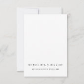 Carte de boîtier Mariage noir blanc classique (Dos)