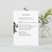 Carte de boîtier Mariage noir blanc moderne (Debout devant)