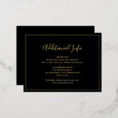 Carte de boîtier Mariage noir traditionnel (Recto/Verso)