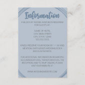 Carte de boîtier Mariage ovale bleu Dusty (Devant)