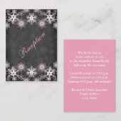 Carte de boîtier Mariage Pink Snowboard (Devant / Derrière)