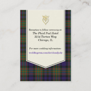 Carte de boîtier Mariage Plaid MacLellan