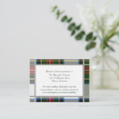 Carte de boîtier Mariage plaid Stewart (Debout devant)
