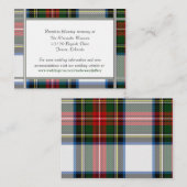 Carte de boîtier Mariage plaid Stewart (Devant / Derrière)