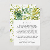 Carte de boîtier Mariage Plante verdoyant (Devant / Derrière)